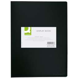Q-CONNECT showalbum, A4, 10 tassen, zwart