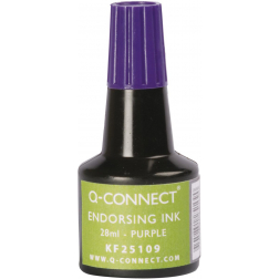 Q-CONNECT stempelinkt, flesje van 28 ml, violet
