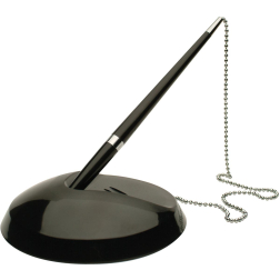 Q-CONNECT stylofoor, zwart, met 3 blauwe vullingen