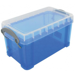 Really Useful Box opbergdoos 2,1 liter, transparant blauw