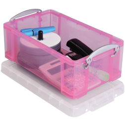 Really Useful Box 5 liter, transparant roze