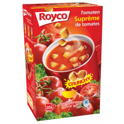 Royco Minute Soup tomatensuprême met croutons, pak van 20 zakjes