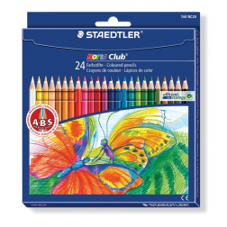 Staedtler kleurpotlood Noris Club 24 potloden in een kartonnen etui