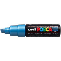uni-ball Paint Marker op waterbasis Posca PC-8K blauw metaal