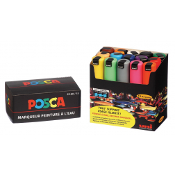 uni-ball Paint Marker op waterbasis Posca PC-8K doos van 15 stuks in geassorteerde kleuren