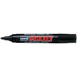 Uni-ball permanent marker Prockey PM-122, ronde punt, medium, zwart