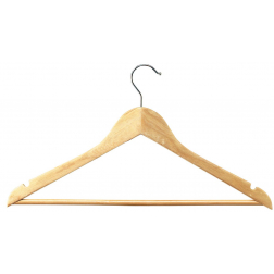 Unilux kledinghanger, uit hout, pak van 25 stuks