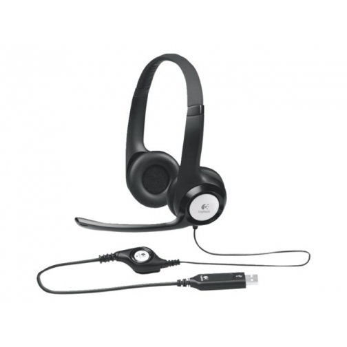 Headset Logitech H390 Over Ear Usb Zwart