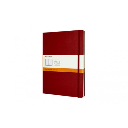 Notitieboek Moleskine XL 190x250mm blanco hard cover scarlet red