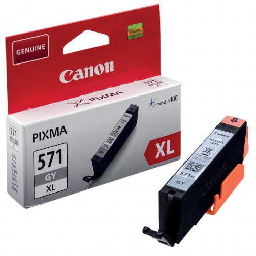 Canon inktcartridge CLI-571XL, 375 foto's, OEM 0335C001, grijs
