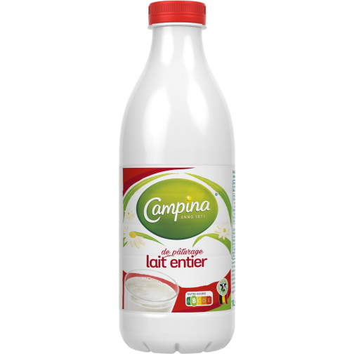 Campina volle melk, 1 liter, pak van 6 stuks