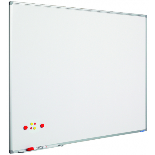 Smit Visual Supplies Whiteboard 90 x 180 cm gelakt staal wit softline