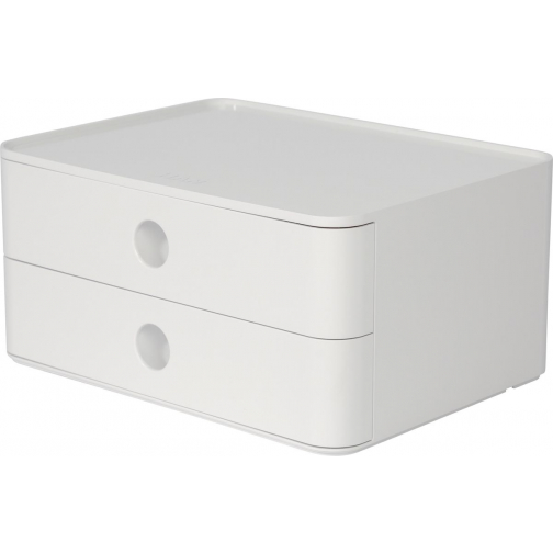 Han ladenblok Allison, smart-box met 2 laden, glanzend wit
