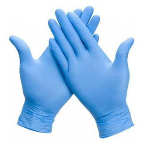 Handschoenen uit nitril, medium, blauw, pak van 100 stuks