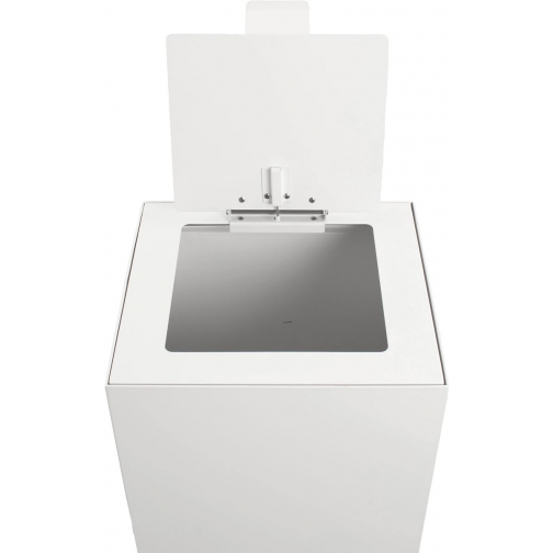 V-Part top met klep voor modulaire afvalbak 85 l en 90 l, wit