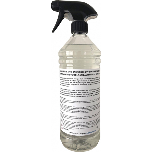 Universele antibacteriële oppervlaktereiniger, met spraykop, fles van 1 liter