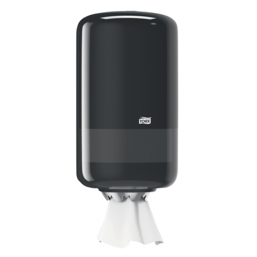Poetspapierdispenser Tork Mini Centerfeed M1 Elevation zwart 558008
