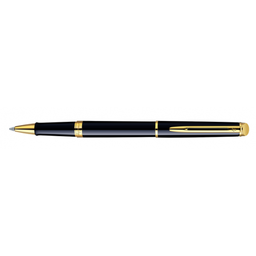 Rollerpen Waterman HÃÂ©misphÃÂ¨re black lacquer GT fijn