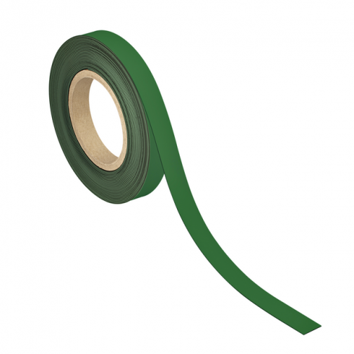 Magneetband MAUL beschrijf- wisbaar 10mx20mm x1mm groen