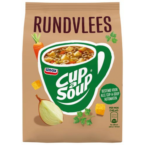 Cup-a-Soup vending, rundvlees, 140 ml, zak van 40 porties