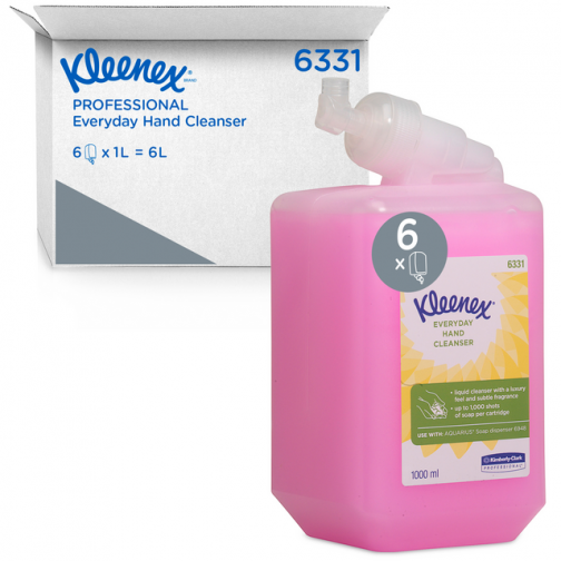 Handzeep KC Kleenex dagelijk gebruik roze 1 liter 6331
