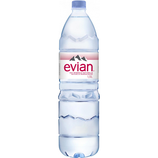 Evian water, fles van 1,5 liter, pak van 6 stuks