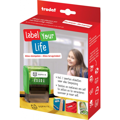 Trodat Label Your Life textiel-stempel, Nederlands