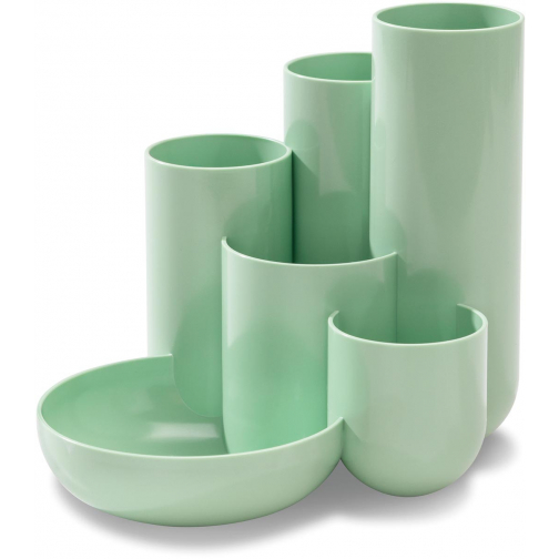 Han pennenbak met 6 vakjes Campus, pastelgroen