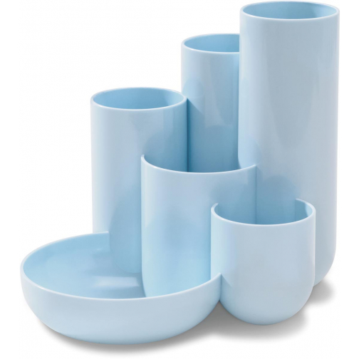 Han pennenbak met 6 vakjes Campus, pastelblauw