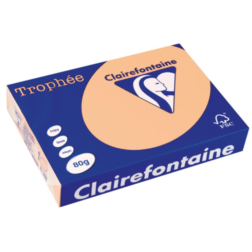 Clairefontaine Trophée gekleurd papier, A4, 80 g, 500 vel, zalm