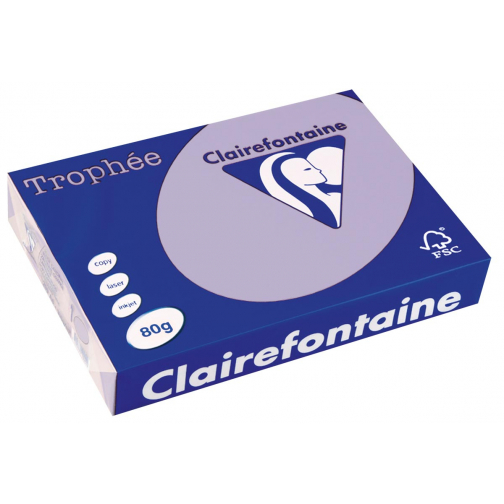 Clairefontaine Trophée gekleurd papier, A4, 80 g, 500 vel, lila