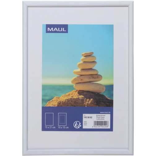 MAULart fotolijst, kunststof frame, ft 15 x 21 cm, wit