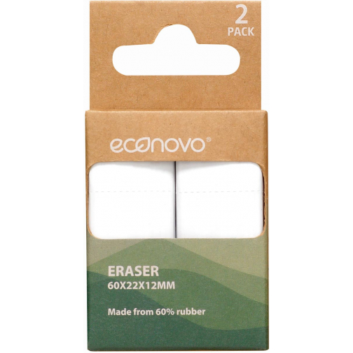 Econovo gum, wit, blister van 2 stuks
