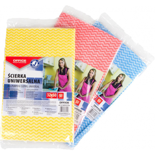 OFFICE products universele microvezeldoek, ft 30 x 30 cm,