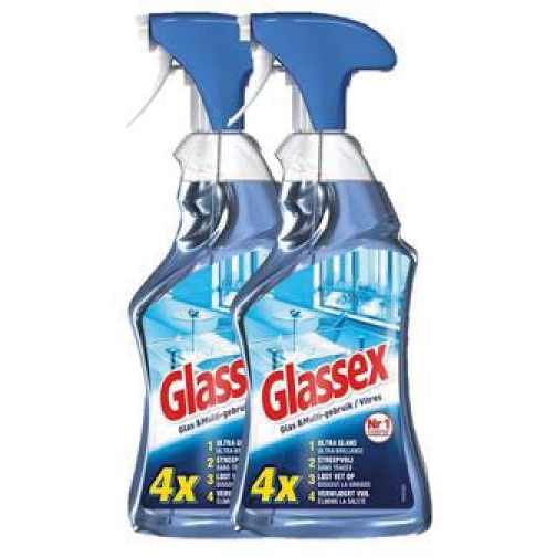 Glassex glas- en multireiniger 750 ml, multipack van 2 stuks