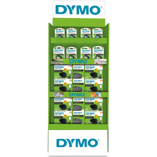 Display Dymo: 20 x LetraTag 200B promopack + 40 x tape (20 x papier en 20 x plastic)