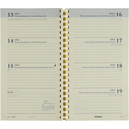 Brepols schoolagenda Interplan Genova vulling, 2025-2026