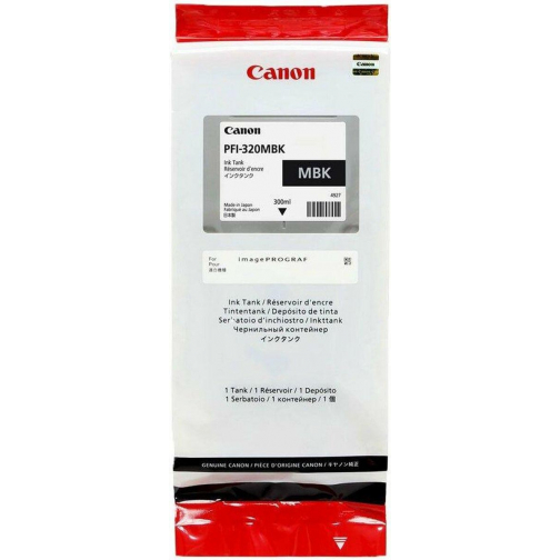 Canon inktcartridge PFI-320, 300 ml, OEM 2889C001, mat zwart