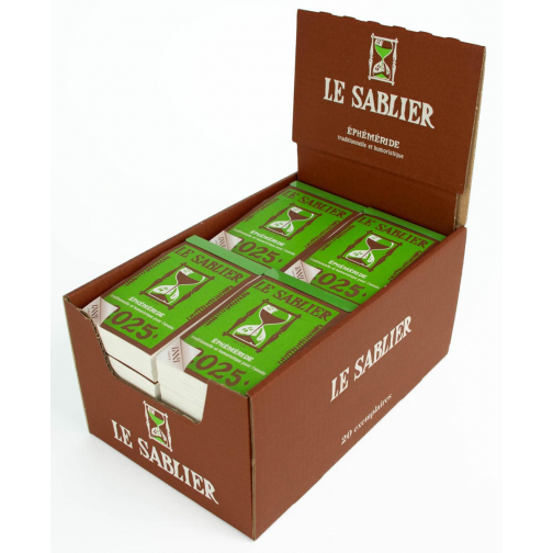 Dagblokkalender Le Sablier, display van 20 stuks, 2026