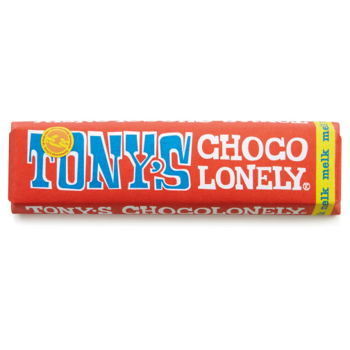Tony's Chocolonely chocoladereep, 50g, melk