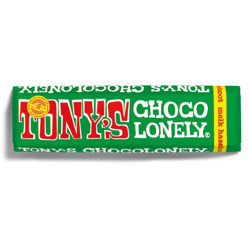 Tony's Chocolonely chocoladereep, 47g, hazelnoot