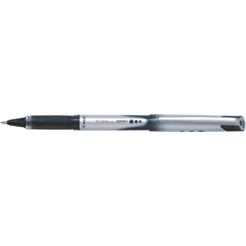 Pilot roller V-BALL Grip, medium punt 0,7 mm, zwart