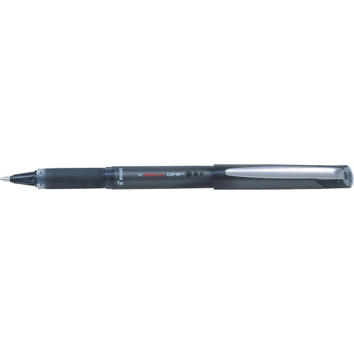 Pilot roller V-BALL Grip, brede punt 1,0 mm, zwart