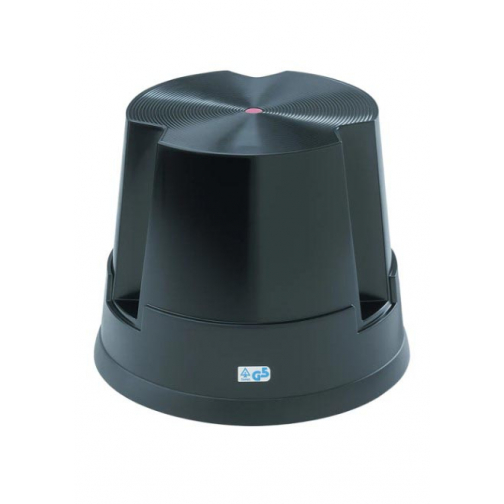 Twinco Easy Step olifantenpoot, rolkruk tot 150 kg, zwart