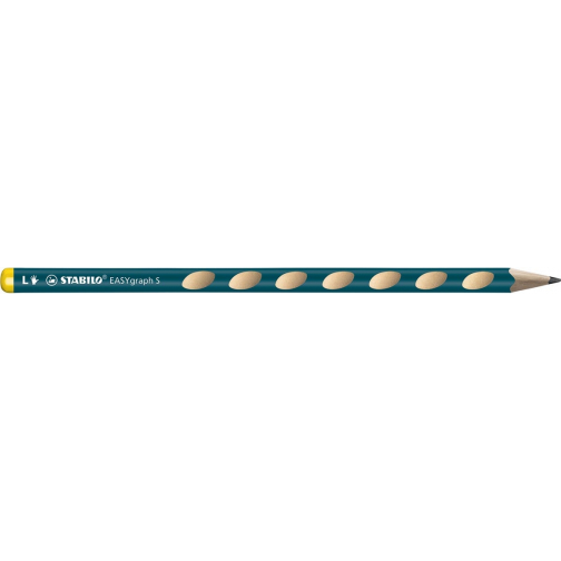 STABILO EASYgraph S potlood, HB, 2,2 mm , voor rechtshandigen, petrol