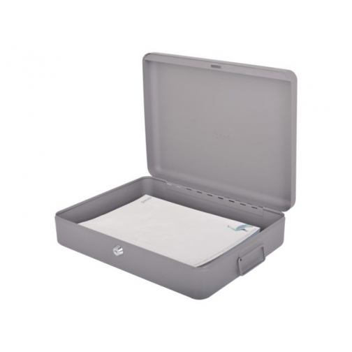 Documentenkist Pavo 370x280x90mm donkergrijs