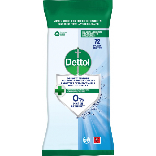 Dettol reiningsdoekjes desinfecterend, pak van 72 stuks