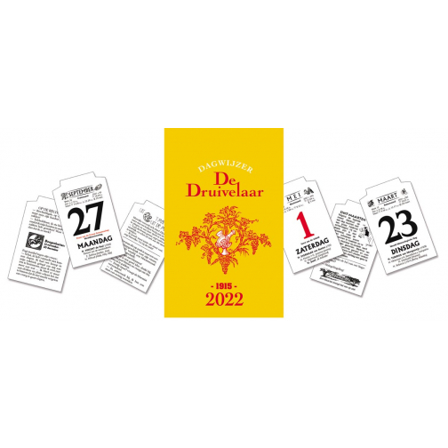 Dagblokkalender De Druivelaar 2026, display van 30 stuks