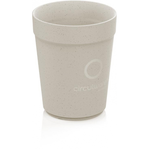 Conpax Circulware beker, 300 ml, PP, beige, pak van 24 stuks