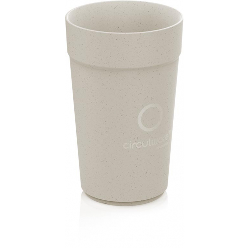 Conpax Circulware beker, 400 ml, PP, beige, pak van 16 stuks